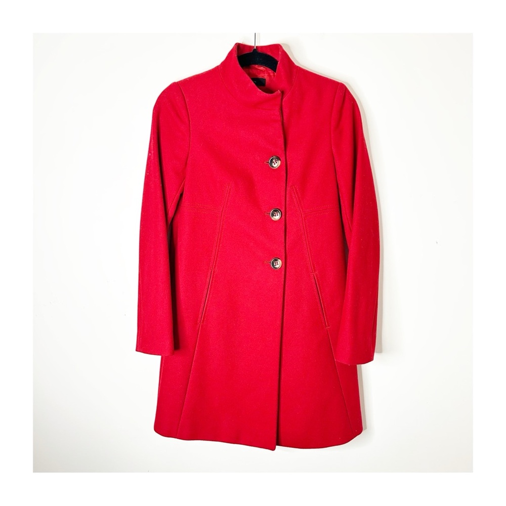 United Colors Of Benetton Women's Pea Coat Red XS whimsigoth business casual
